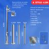 PA-DABAOO High Camera Surveillance Pole Kit,Outdoor Solar Panels/Camera Pole Detachable,Stainless Steel Monitor Combination Rod,with Bracket & Decorative Metal Balls,A 4.5m/14.76ft view 2