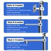 PA-DABAOO High Camera Surveillance Pole Kit,Outdoor Solar Panels/Camera Pole Detachable,Stainless Steel Monitor Combination Rod,with Bracket & Decorative Metal Balls,A 4.5m/14.76ft view 3