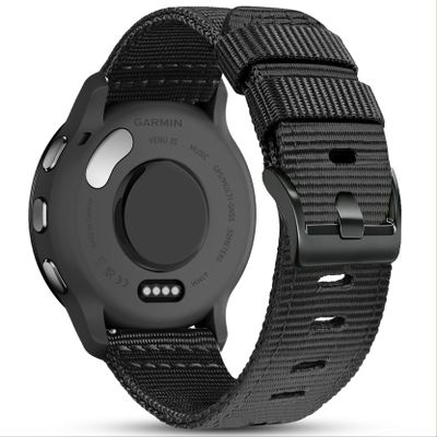 18mm Wear-Resistant Nylon Band Compatible with Garmin Venu 4 41mm/3S/2S/Vivoactive 4S/Move 3S, Rugged Nylon Quick Release Farbic Strap Wristband for forerunner 265S/255S/Fossil Women's Gen 6/5E 42mm