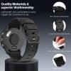 18mm Wear-Resistant Nylon Band Compatible with Garmin Venu 4 41mm/3S/2S/Vivoactive 4S/Move 3S, Rugged Nylon Quick Release Farbic Strap Wristband for forerunner 265S/255S/Fossil Women's Gen 6/5E 42mm view 4