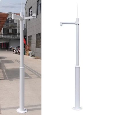 PA-DABAOO Security Camera Poles for Outside,Surveillance Camera Pole with Lightning Rod & Bracket,Removable Commercial Monitoring Pole,Applicable to Various Cameras,C 4.5m/14.76ft