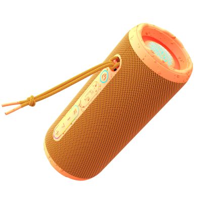 YOLOEMOT Shower Bluetooth Speaker Waterproof, Powerful Deep Bass, Wireless Stereo Pairing, IPX7 Waterproof Dustproof,12H Playtime, Outdoor Bluetooth Speakers for Travel, Sport, Party, Biking (Orange)