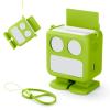 YUULNMOP Robot Silicone Protective Case with Card Storage Slot Compatible with Yoto Mini Player,Carrying Sleeve Case/Wrist Lanyard,Anti-Slip Silicone Skin Cover for Kids Mini Audio Player (Green) view 1