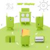 YUULNMOP Robot Silicone Protective Case with Card Storage Slot Compatible with Yoto Mini Player,Carrying Sleeve Case/Wrist Lanyard,Anti-Slip Silicone Skin Cover for Kids Mini Audio Player (Green) view 4