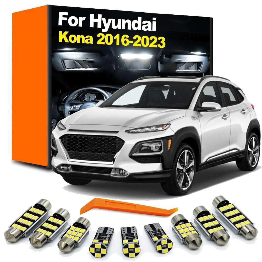 13Pcs LED Interior Reading Map Light Kit, for Kona 2016 2017 2018 2019 2020 2021 2022 2023 Car Accessories
