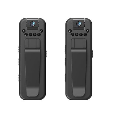 Infrared Night Vision Portable Recorder, HD 1080p Rechargeable Mini Body Camera with Night Vison&Rotating Lens, Reliableof Mini Body Camera, L7 Direct Recording 1080p Cam Recorder (2pcs)