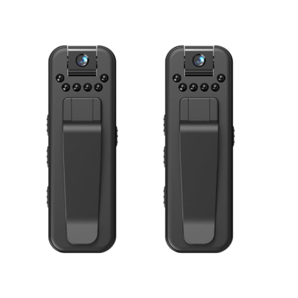 Infrared Night Vision Portable Recorder, HD 1080p Rechargeable Mini Body Camera with Night Vison&Rotating Lens, Reliableof Mini Body Camera, L7 Direct Recording 1080p Cam Recorder (2pcs)