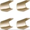4 Pcs Car Door Pull Strap End Caps Fits for 2003-2011 Lincoln Town Car 4.6L V8 Replaces 3W1Z-5422670-AAC Gold view 1