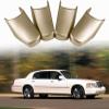 4 Pcs Car Door Pull Strap End Caps Fits for 2003-2011 Lincoln Town Car 4.6L V8 Replaces 3W1Z-5422670-AAC Gold view 2