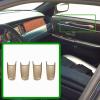 4 Pcs Car Door Pull Strap End Caps Fits for 2003-2011 Lincoln Town Car 4.6L V8 Replaces 3W1Z-5422670-AAC Gold view 3