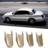 4 Pcs Car Door Pull Strap End Caps Fits for 2003-2011 Lincoln Town Car 4.6L V8 Replaces 3W1Z-5422670-AAC Gold view 4
