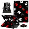 ACWDMKH Case for iPad (A16) 11th Generation 11 Inch 2025,for iPad 11th Generation Case,360 Degree Rotating Swivel PU Leather Slim Stand Flip Folio Cover with Auto Wake/Sleep,White Red Paw view 1