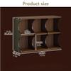 Retro Desktop CD Storage Rack 6-Grid Clear Media Shelf for CD/DVD/Blu-ray Collection Multi-Purpose Organizer Display Shelf Space Saver(White) view 2
