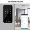 Fredorlokk WiFi TUYU Access Control System keypad IP68 Waterproof Fingerprint keypad, Mobile Phone Remote Entry, Support 125KHZ/13.56MHZ, WG26/34 bit, with 10 125KHz RFID Key fobs view 4