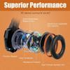 BENGOO G9000 Stereo Gaming Headset for PS4, PC, Xbox One Controller, Noise Cancelling Over Ear Headphones with Mic, LED Light, Bass Surround, Soft Memory Earmuffs (Orange) view 2