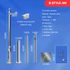 PA-DABAOO High Camera Surveillance Pole Kit,Outdoor Solar Panels/Camera Pole Detachable,Stainless Steel Monitor Combination Rod,with Bracket & Decorative Metal Balls,B 4.5m/14.76ft view 2