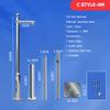 PA-DABAOO High Camera Surveillance Pole Kit,Outdoor Solar Panels/Camera Pole Detachable,Stainless Steel Monitor Combination Rod,with Bracket & Decorative Metal Balls,C 4m/13.12ft view 2