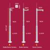 PA-DABAOO Security Camera Poles for Outside,Surveillance Camera Pole with Lightning Rod & Bracket,Removable Commercial Monitoring Pole,Applicable to Various Cameras,A 4.5m/14.76ft view 4