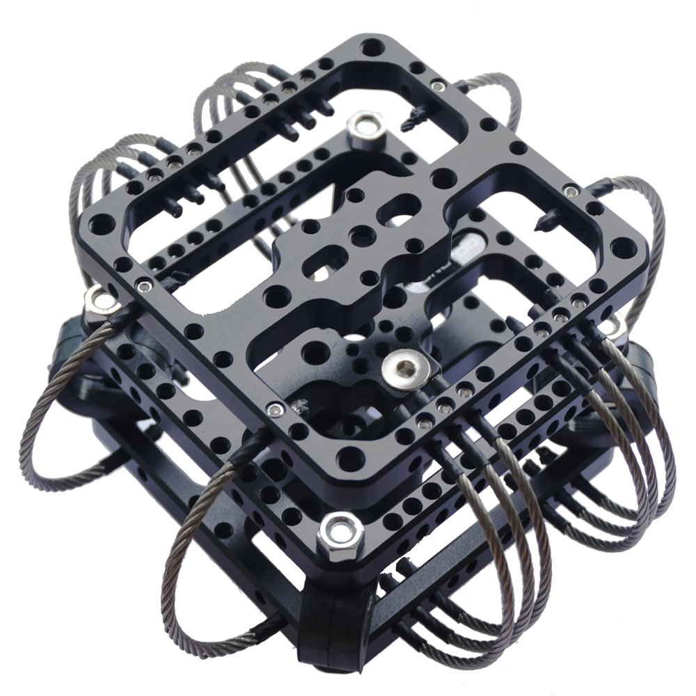 Hongtoo HT-SC02 Steel Wire Rubber Shock Absorbing Head, Aerospace Aluminum Alloy, Triple Damping System, Video Isolator, 8.8KG Load, for for DJI Ronin MX RS2 RS3 RS4 PRO Zhiyun Gimbal Stabilizers