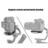 Fotga L-Shape Bracket Camera Quick Release Plate for Zhiyun Crane 2 3 LAB Weebill 2 3 Weebill-S Gimbal Stabilizer DJI Ronin SC2 RS2 RS3 RS4 Compatible with Manfrotto Tripod Ball Head view 4