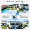 ANRAN 2 Pack Dual-Lens Solar Security Camera Wireless Outdoor - 3MP Fixed Wide-Angle + PTZ 360 View, Home Security Camera with Color Night Vision, 2-Way Talk, PIR Motion Detection, 100% Wire-Free view 2