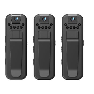 Infrared Night Vision Portable Recorder, HD 1080p Rechargeable Mini Body Camera with Night Vison&Rotating Lens, Reliableof Mini Body Camera, L7 Direct Recording 1080p Cam Recorder (3pcs)