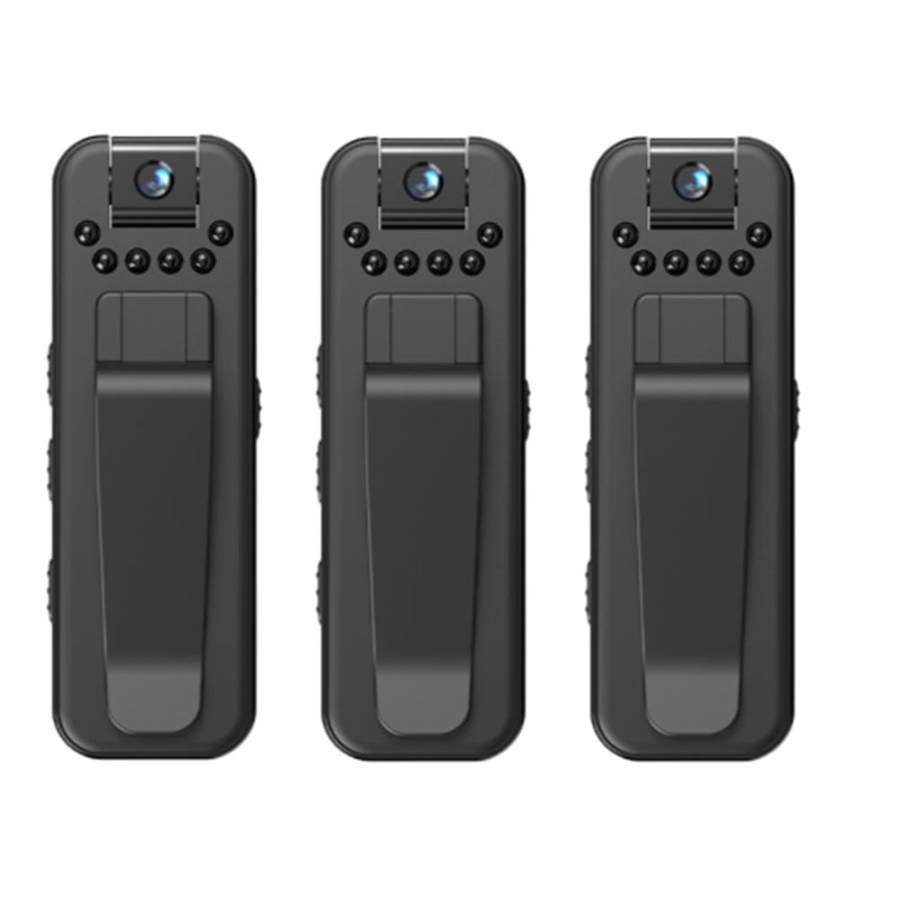 Infrared Night Vision Portable Recorder, HD 1080p Rechargeable Mini Body Camera with Night Vison&Rotating Lens, Reliableof Mini Body Camera, L7 Direct Recording 1080p Cam Recorder (3pcs)