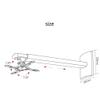 Adjustable Projector Wall Mount Bracket with Telescopic Extension, 30 Tilt, 360 Rotation, Aluminum Alloy for Home, Office, Cinema view 2