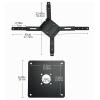 Aluminum Alloy Projector Mount Stand, Ceiling or Wall Mount Bracket, Adjustable view 3
