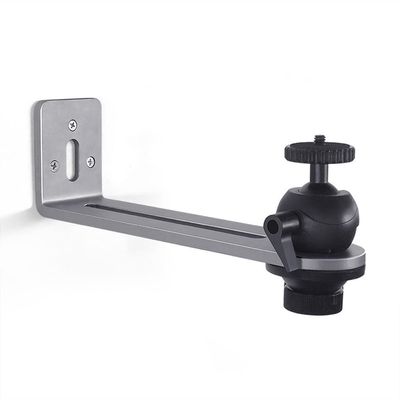 360 Swivel Projector Mount Bracket, Adjustable Wall Mount Tray for Projector, Aluminum Alloy, Compact and Portable
