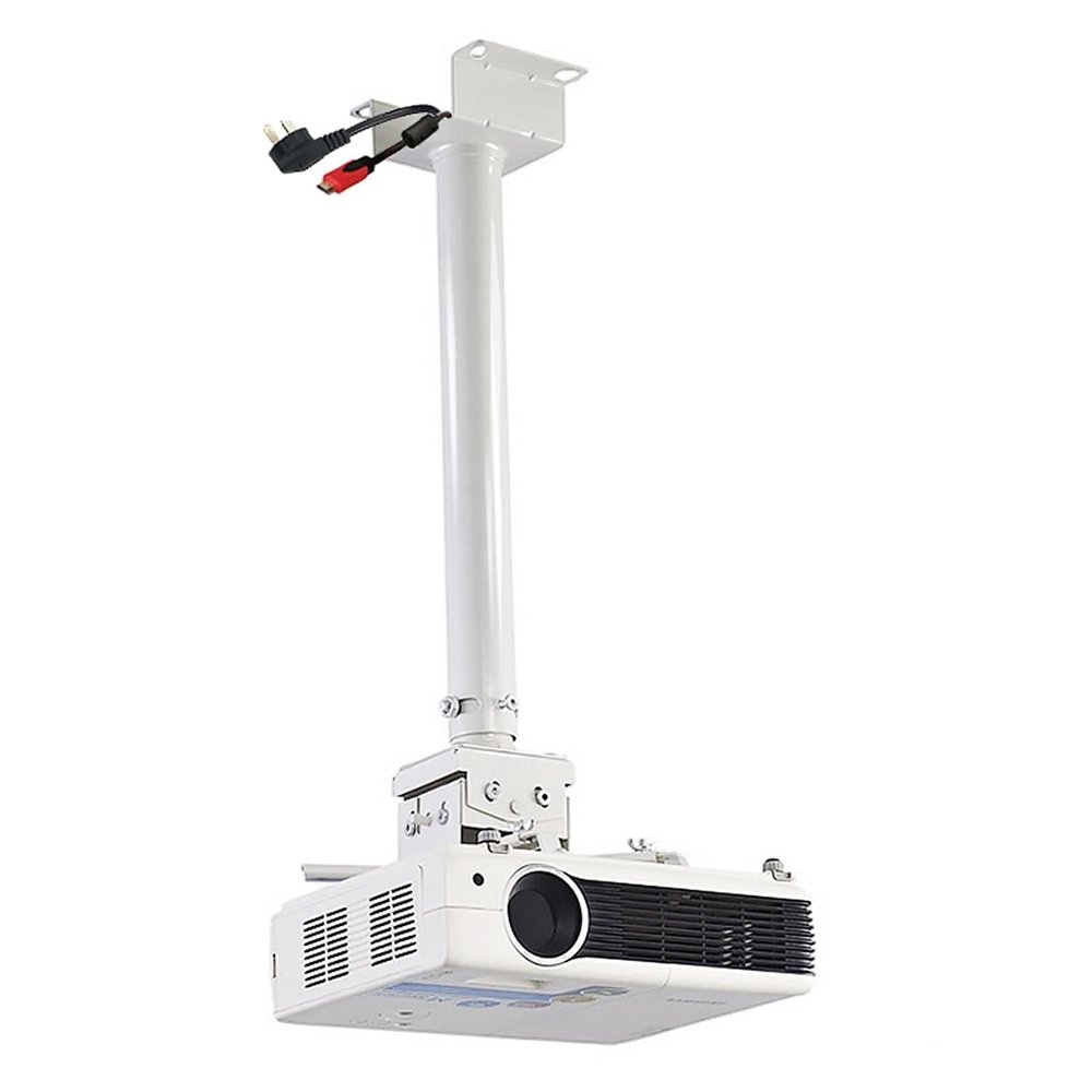 Projector Mount Ceiling Bracket, Extendable 13.78-19.69 Inch, Adjustable Elevation Angle