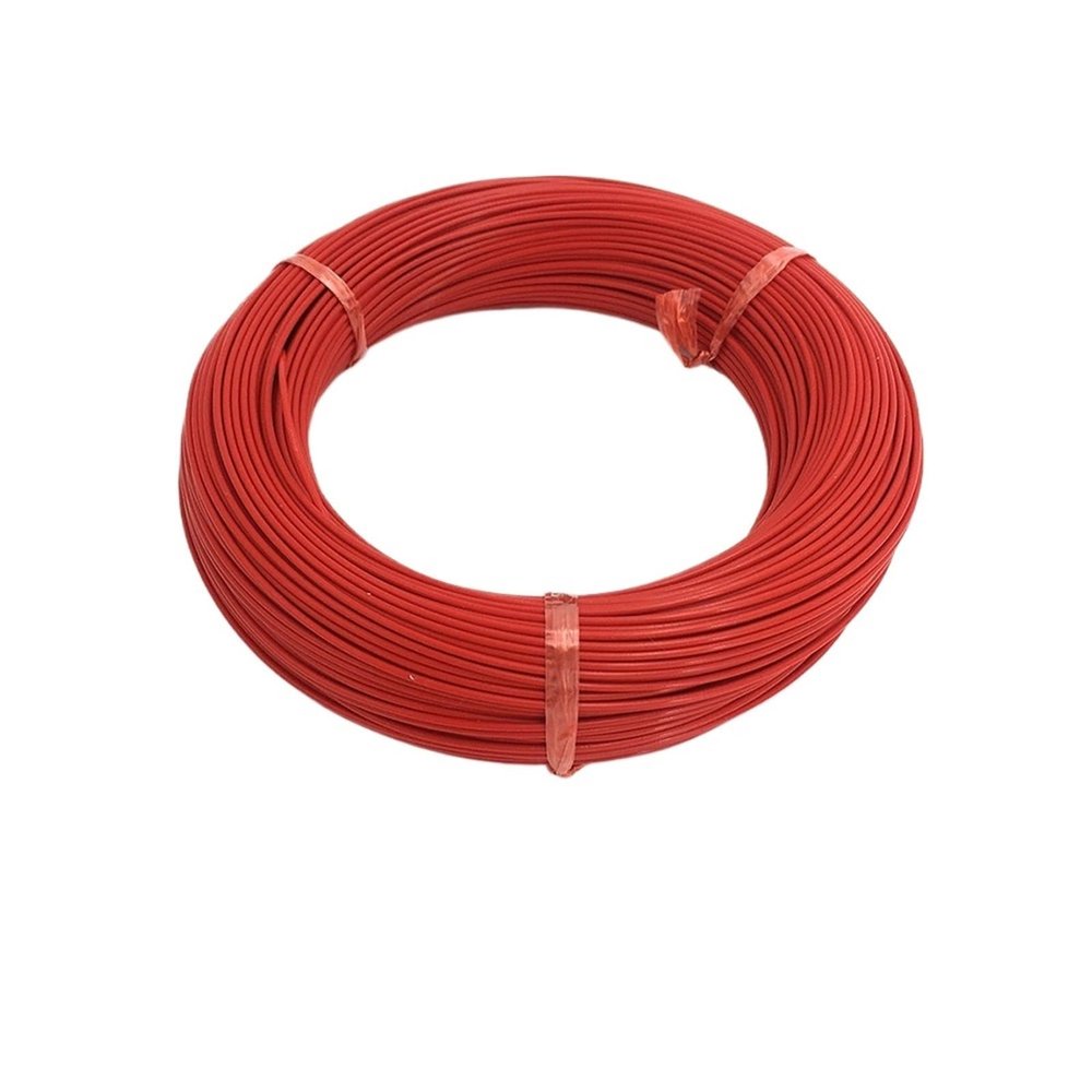 100m Infrared 1K 2K 3K 6K 9K 12K 18K 24K Fluoroplastic Warm Floor Heating Wire DIY Electric Heating Cable Hotline(24K 17 Ohm)