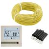 100m 12K 33Ohm Carbon Fiber Heating Cable Electric Wire Farming Underfloor Heating System with Thermostat(100m and MK71 WiFi) view 1