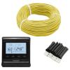 100m 12K 33Ohm Carbon Fiber Heating Cable Electric Wire Farming Underfloor Heating System with Thermostat(100m and MK71 WiFi) view 3