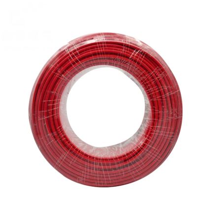 14/12/10 AWG Solar Photovoltaic Cable 2.5mm2 4mm2 6mm2 Solar Panel DC Extension Black or Red Copper Wire for Solar PV System(Red Cable,1 Meter,10 AWG-6 Square)