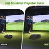 Benut Golf Simulator Projector Cover, Floor-Mounted Projector Enclosure with Cooling Fan and Turf Cover, Durable Protection for Your Golf Simulation,Easy installation view 4