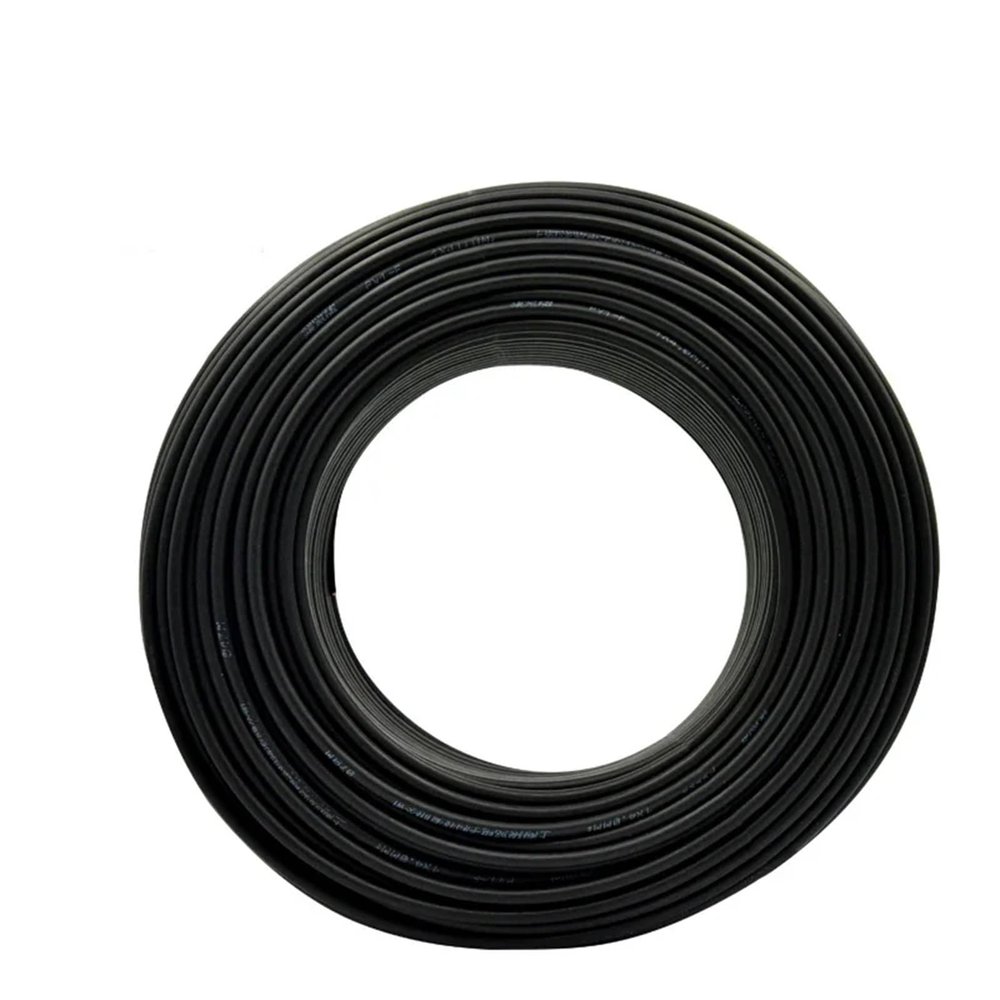 14/12/10 AWG Solar Photovoltaic Cable 2.5mm2 4mm2 6mm2 Solar Panel DC Extension Black or Red Copper Wire for Solar PV System(Black Cable,8 Meter,6 AWG -16 Square)