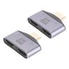 Denash HDMI Compatible Splitter 1 in 2 Out 2Pcs,8Gbps 2K@60Hz Laptop Splitte,Bidirectional Computer Splitter with LED Light LCD,Up Conversion DVD Players,HDTV view 1