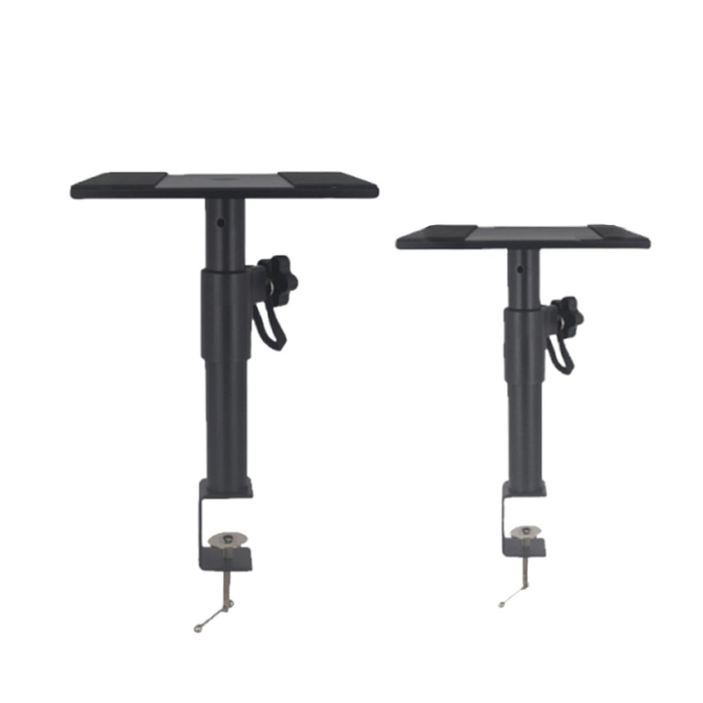 AsrMyjcx Studio Stands,Desk Clamp Speaker Stands,Heavy Duty,Sturdy,Adjustable Height Audio Holder for Desk Home Pair