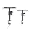 AsrMyjcx Studio Stands,Desk Clamp Speaker Stands,Heavy Duty,Sturdy,Adjustable Height Audio Holder for Desk Home Pair view 1
