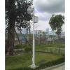 CHZDPP Weatherproof Security Camera Pole with Lightning Rod, Outdoor-Rated Pole Bracket for Security Camera, for Backyard/Parking Lot/Restaurant Entrance(14.8ft/4.5m)
