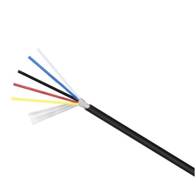 ACFFVBW Coiled Extension Cord, Headphone Control Signal Cable 1 Meter UL2547 2-7 Cores 18-30 AWG PVC Copper Wire(26awg,5Cores)