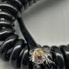 ACFFVBW Coiled Extension Cord, Stretchable Electrical Wire 24 Cores Double Shielded Spiral Cable Machine Tool Connecting Wire Handwheel Spring Retractable Coil(Stretch 6 Meter) view 4
