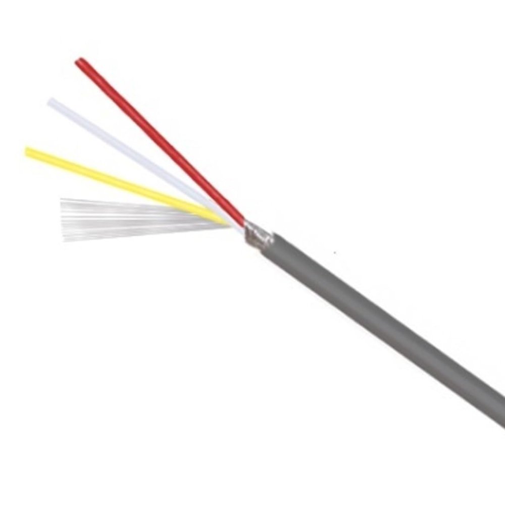 ACFFVBW Coiled Extension Cord, Solid Headphone Control Cable 2-8 Cores 18-30 AWG Gray 10 Meters(3Cores,26 AWG x 10 Meters)