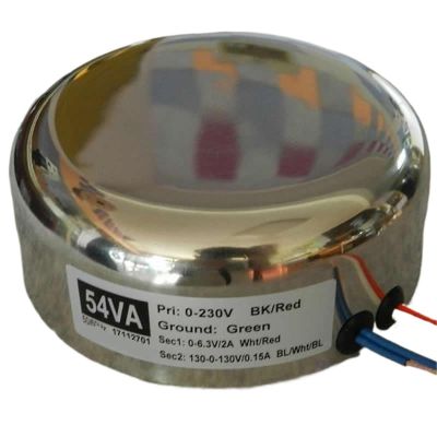 1pcs 54W Stainless Steel Sealing Cover 6N OFC enameled Wire O-Type Transformer Hand-Wound Adjustment Rate 8%