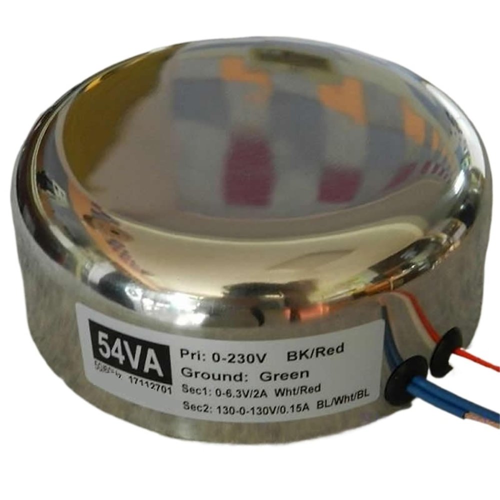 1pcs 54W Stainless Steel Sealing Cover 6N OFC enameled Wire O-Type Transformer Hand-Wound Adjustment Rate 8%