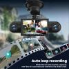 4 Channel FHD Dash Cam Front and Rear Inside, 4 Way Car Camera with Night Vision,Parking Mode,1080P Full HD Recording, Wide Angle Driving&Security Monitor for Auto,Truck,Taxi (1 Set) view 2