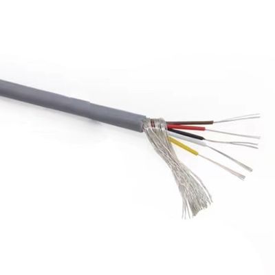 ACFFVBW Coiled Extension Cord, Solid Headphone Control Cable 2-8 Cores 18-30 AWG Gray 10 Meters(5Cores,30 AWG x 10 Meters)