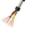 ACFFVBW Coiled Extension Cord, 2 Meters Signal Control Shielded Twisted Pair Copper Wire 18/20/22/24/26 AWG 2/4/6/8 Cores(24awg 0.2mm2 Back,4cores) view 1