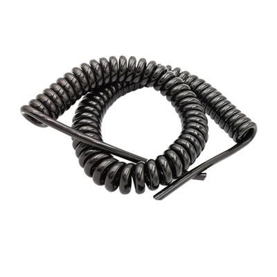 ACFFVBW Coiled Extension Cord, Spring Power Cord, Coiled Extension, 20AWG Spiral Connector Shielded Cable 8 Core Signal Copper Wire Retractable Coil(Stretch 1 Meter)